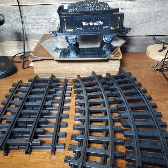 G-Scale Rio Grande Coal Car and Seven (7) Track Lengths by Scientific Toys Ltd. - Picture 6 of 7